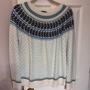 Talbots XL petite fairisle sweater. Like new
